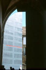 door in church/market